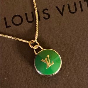Louis Vuitton Enamel Charm on Chain